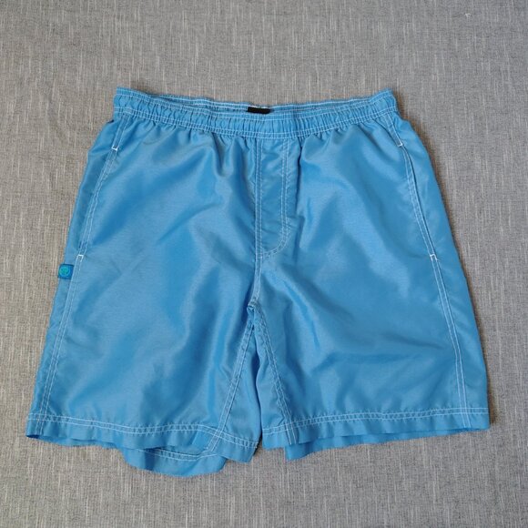 VINTAGE Nike VB Swim Trunks Mens Medium Blue Mesh Lined Shorts - Picture 1 of 16